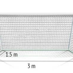 Fotbalová síť 3 mm/#10 cm. Rozměry 3x2x0,8x1,5 m - Image 3