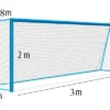 Fotbalová síť 3 mm/#10 cm. Rozměry 3x2x0,8x1,5 m